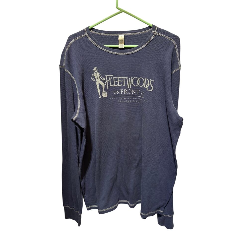 Fleetwood's On Front Street Men’s Waffle Knit Henley Thermal Shirt Size 2XL